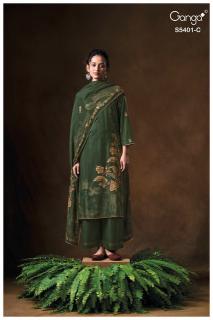 Ganga megan 5401 wholesale dress material market in thane